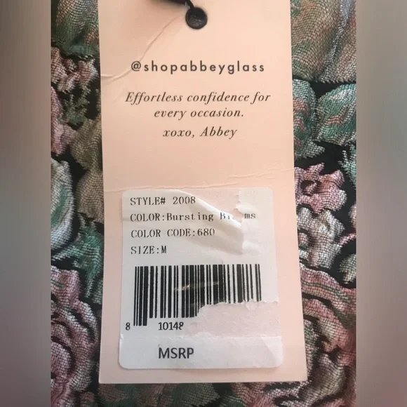 NWT Abbey Glass Jessica Brocade Short Skirt Medium - Picture 8 of 9